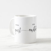 Wees onze Mok voor gastkoffie (Voorkant links)