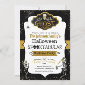 Wees onze spookdansende skeletten verkleedfeest kaart (Voorkant)