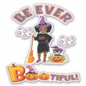 Wees ooit bootiful Halloween Sticker (Voorkant)