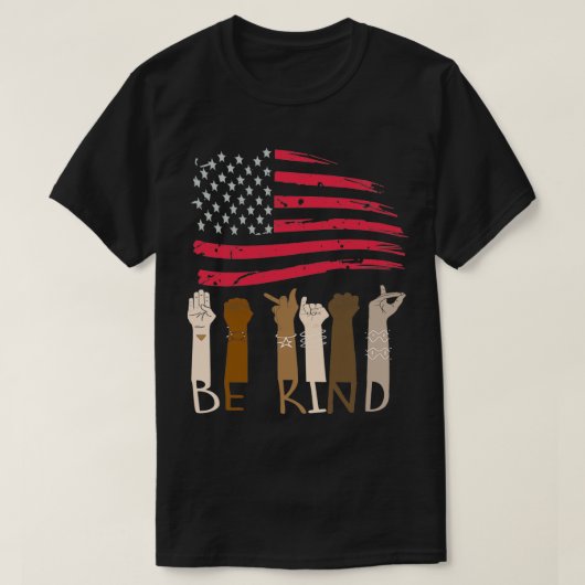Wees op 4 juli de Patriottische Amerikaanse vlag d T-shirt (Design voorkant)