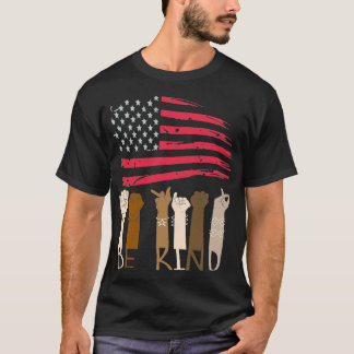 Wees op 4 juli de Patriottische Amerikaanse vlag d T-shirt