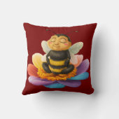 Wees op een levendige bloem die yoga doet kussen (Achterkant)