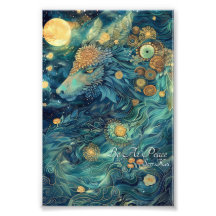 Wees op vrede fotoprint