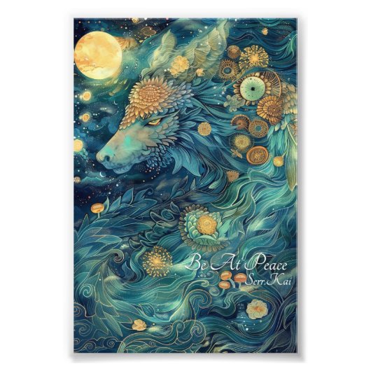 Wees op vrede fotoprint foto afdruk (Voorkant)