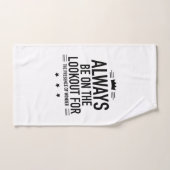 Wees op zoek naar de aanwezigheid van verwondering handdoek (Handdoek)