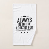 Wees op zoek naar de aanwezigheid van verwondering handdoek (Handdoek)