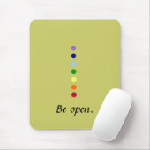 Wees open = Chakra Mousepad Muismat (Met muis)