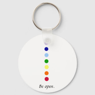 Wees open - eenvoudige Chakra Design Sleutelhanger