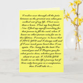 Wees opnieuw mijn vriend kaart (Gele Bloem)