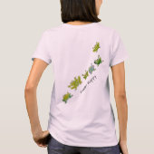 Wees optimistisch en bevleef kikkervis t-shirt (Achterkant)