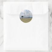 Wees optimistisch ronde sticker (Tas)