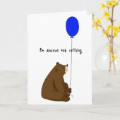 Wees over niets bezorgd kaart (Gele Bloem)