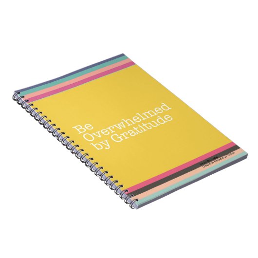 Wees overweldigd door Gratitude-notebook Notitieboek (Rechterzijde)