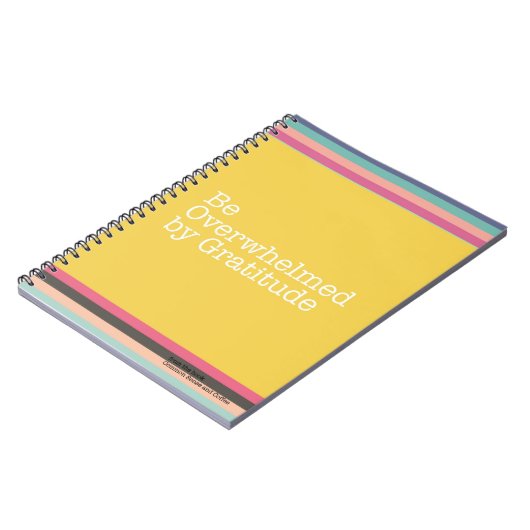 Wees overweldigd door Gratitude-notebook Notitieboek (Linkerzijde)