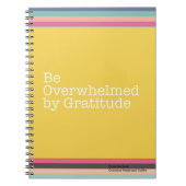 Wees overweldigd door Gratitude-notebook Notitieboek (Voorkant)