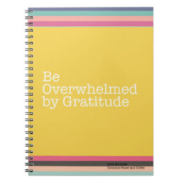 Wees overweldigd door Gratitude-notebook Notitieboek