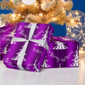 Wees Paarse kerst Cadeaupapier