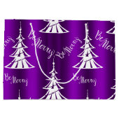 Wees Paarse kerst Groot Cadeauzakje (Achterkant)
