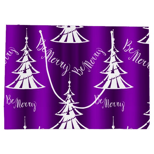 Wees Paarse kerst Groot Cadeauzakje (Achterkant)