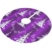 Wees Paarse kerst Kerstboom Rok (Gekanteld)