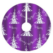 Wees Paarse kerst Kerstboom Rok (Voorkant)