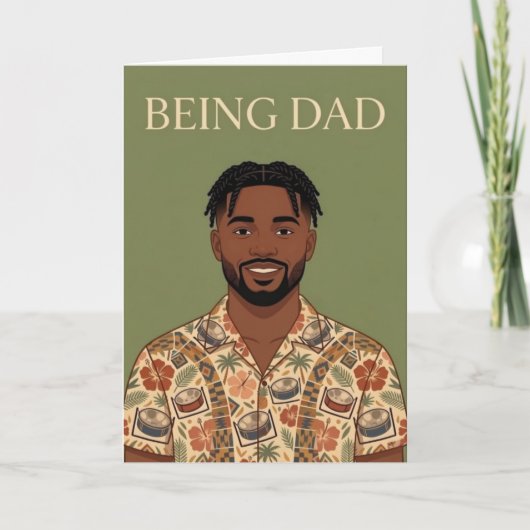 Wees papa Vaderdag kaart (Voorkant)