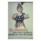 Wees Patriotisch Glanzend Poster (Voorkant)