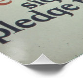 Wees Patriotisch Glanzend Poster (Hoek)