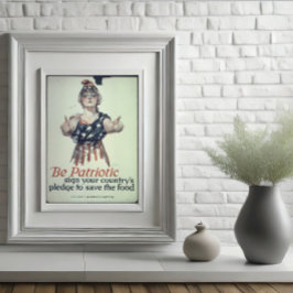 Wees Patriotisch Glanzend Poster