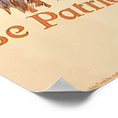 Wees patriottisch: haken - poster (Hoek)