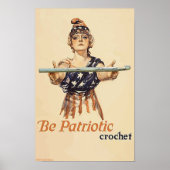 Wees patriottisch: haken - poster (Voorkant)