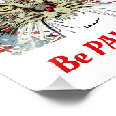 Wees PauwSitief, grappig kat citaat Foto Afdruk (Hoek)