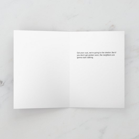 Wees pickier — snel kaart (Binnen)