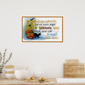 Wees Plucky en Vet op Halloween Poster (Keuken)