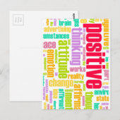 Wees positief! Blijf positief! Briefkaart (Voorkant / Achterkant)