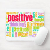 Wees positief! Blijf positief! Muismat (Met muis)