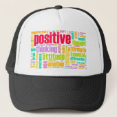 Wees positief! Blijf positief! Trucker Pet (Voorkant)