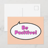 Wees positief! briefkaart (Voorkant / Achterkant)