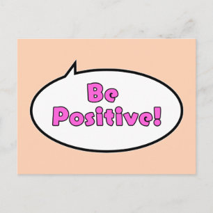 Wees positief! briefkaart
