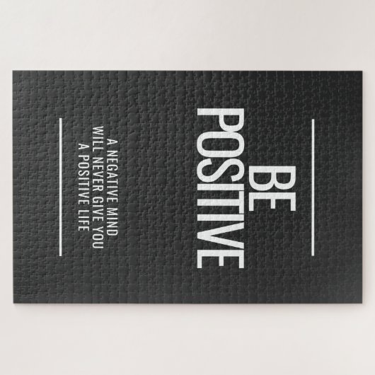 Wees positief extreme puzzel legpuzzel (Horizontaal)