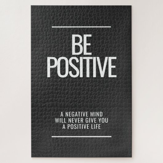 Wees positief extreme puzzel legpuzzel (Verticaal)