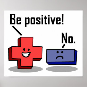 Wees Positief Grappige Poster