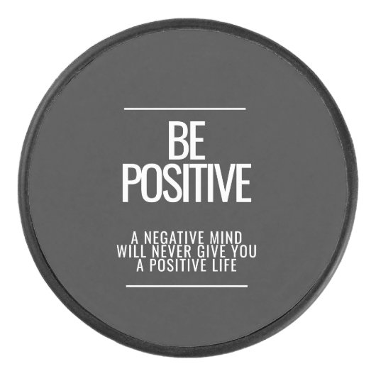 Wees positief Hockey Puck (Voorkant)