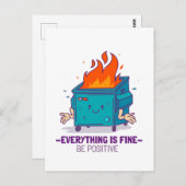 Wees positief inspirerend briefkaart (Voorkant / Achterkant)