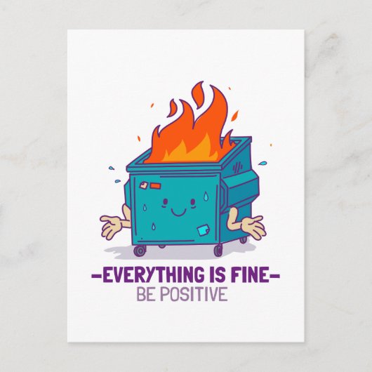 Wees positief inspirerend briefkaart (Voorkant)