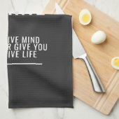 Wees positief keukenhanddoek (Quarter Fold)