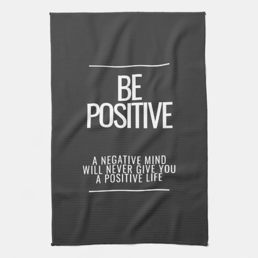 Wees positief keukenhanddoek (Verticaal)