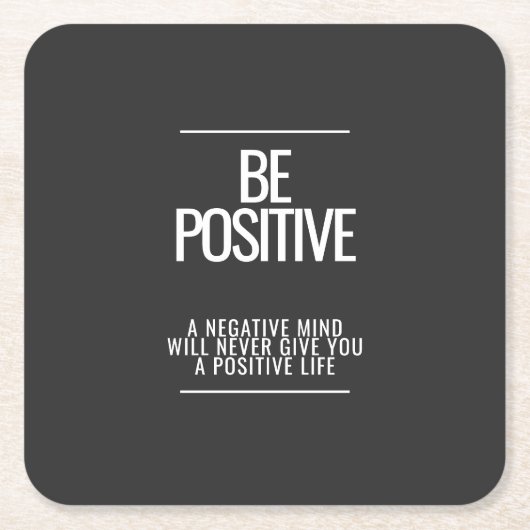 Wees positief Onderzetter (Voorkant)