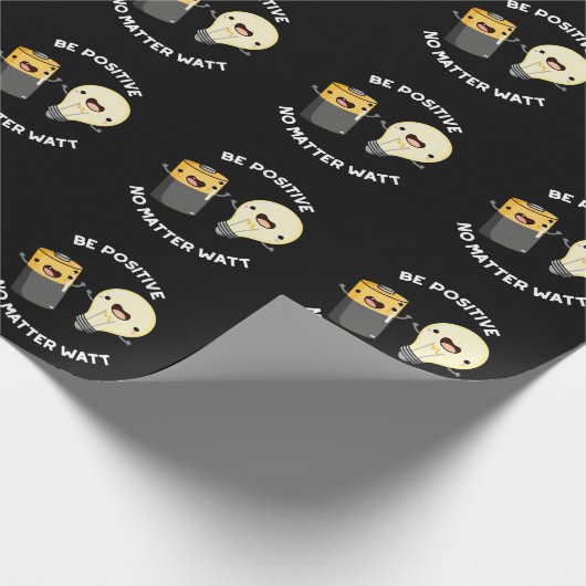 Wees positief, ongeacht wat wetenschap Pun Dark BG Cadeaupapier (Hoek)