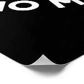 Wees positief, ongeacht wat wetenschap Pun Dark BG Poster (Hoek)